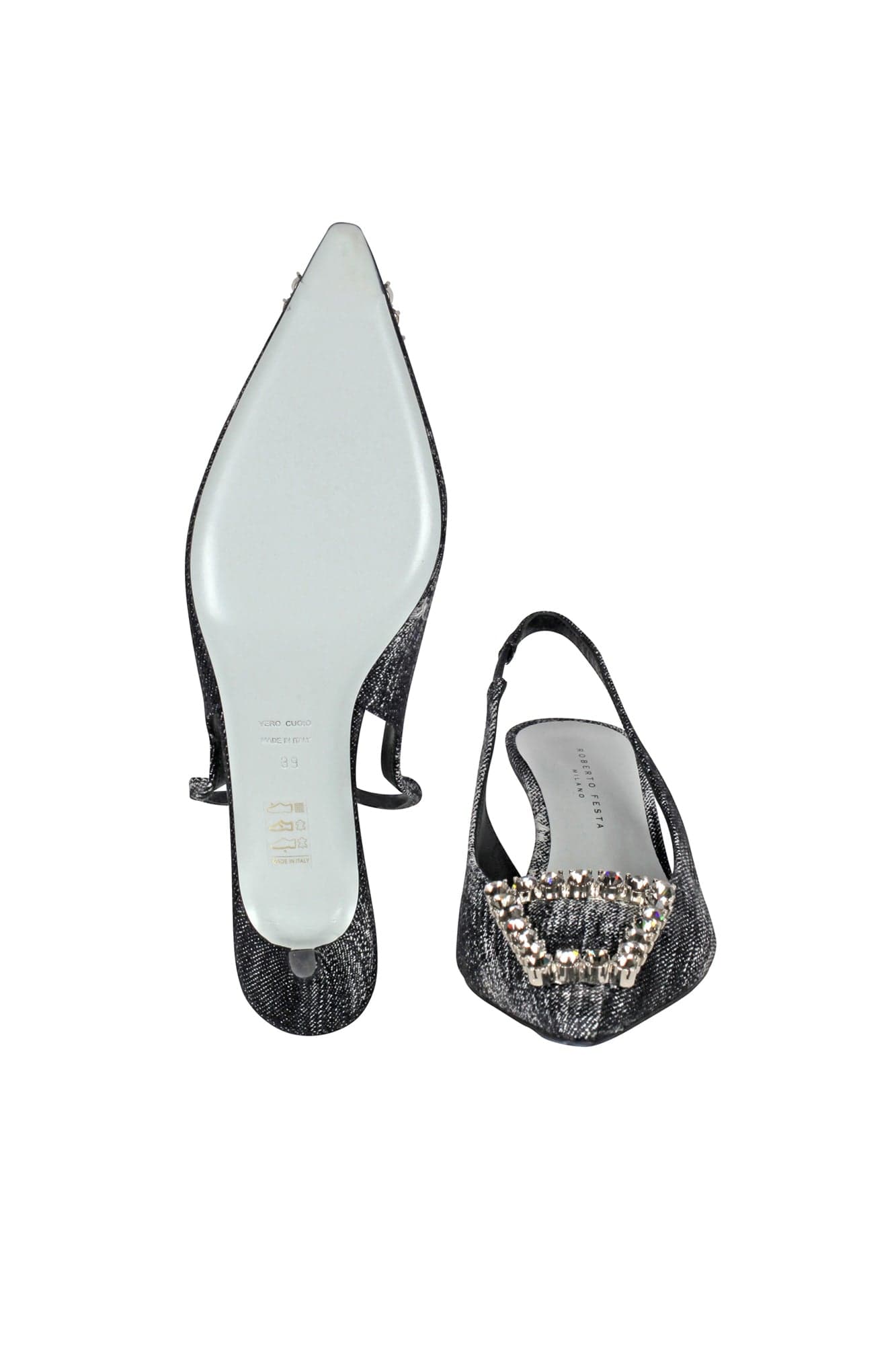Roberto Festa - Slingback - 451003 - Nero da donna in Scarpe col tacco Drestige - Casamassima, commercioVirtuoso.it