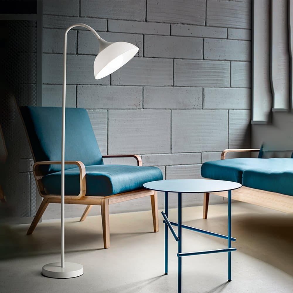 Piantana Contemporanea Swan Bianco 1 Luce E27 in Lampade da terra LuceArt - Montecorvino Pugliano, commercioVirtuoso.it