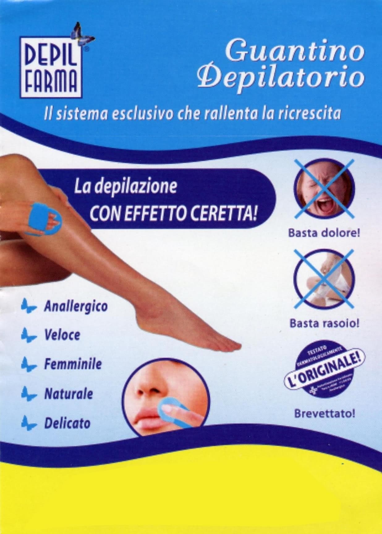 Guantino Depilatorio DepilFarma Celeste 2pz in Accessori Mettimelo.it - Casoria, commercioVirtuoso.it