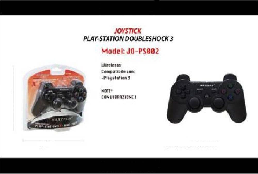 JOYSTICK WIRELESS COMPATIBILE CON PLAY-STATION 3 PS3 VIBRAZIONE MAXTECH JO-PS002 in Controller standard e gamepads Trade Shop italia - Napoli, commercioVirtuoso.it