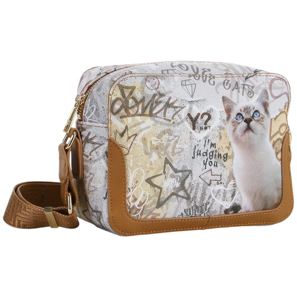YNot borsa a tracolla camera bag stampa Gatto linea Metro Chic MTC076S5 Borse YNot