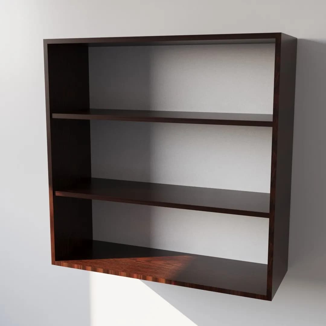 Pensile Cucina in Legno Nobilitato Wenge con Ante Altezza 90 cm in prodotto Calandrelli - Napoli, commercioVirtuoso.it
