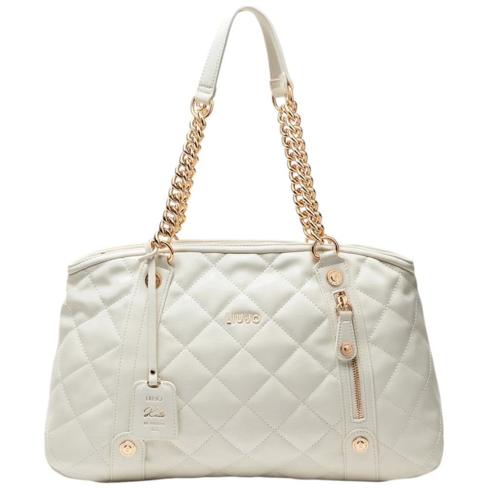 Liu Jo borsa tote crema trapuntata linea Kate AA5132D0001