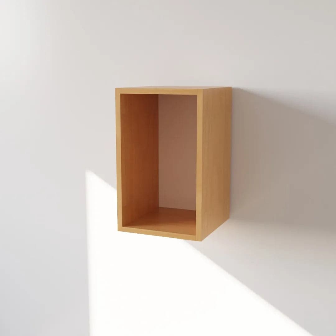 Pensile in Legno Nobilitato di Colore Faggio con un Anta altezza 48 cm in prodotto Calandrelli - Napoli, commercioVirtuoso.it