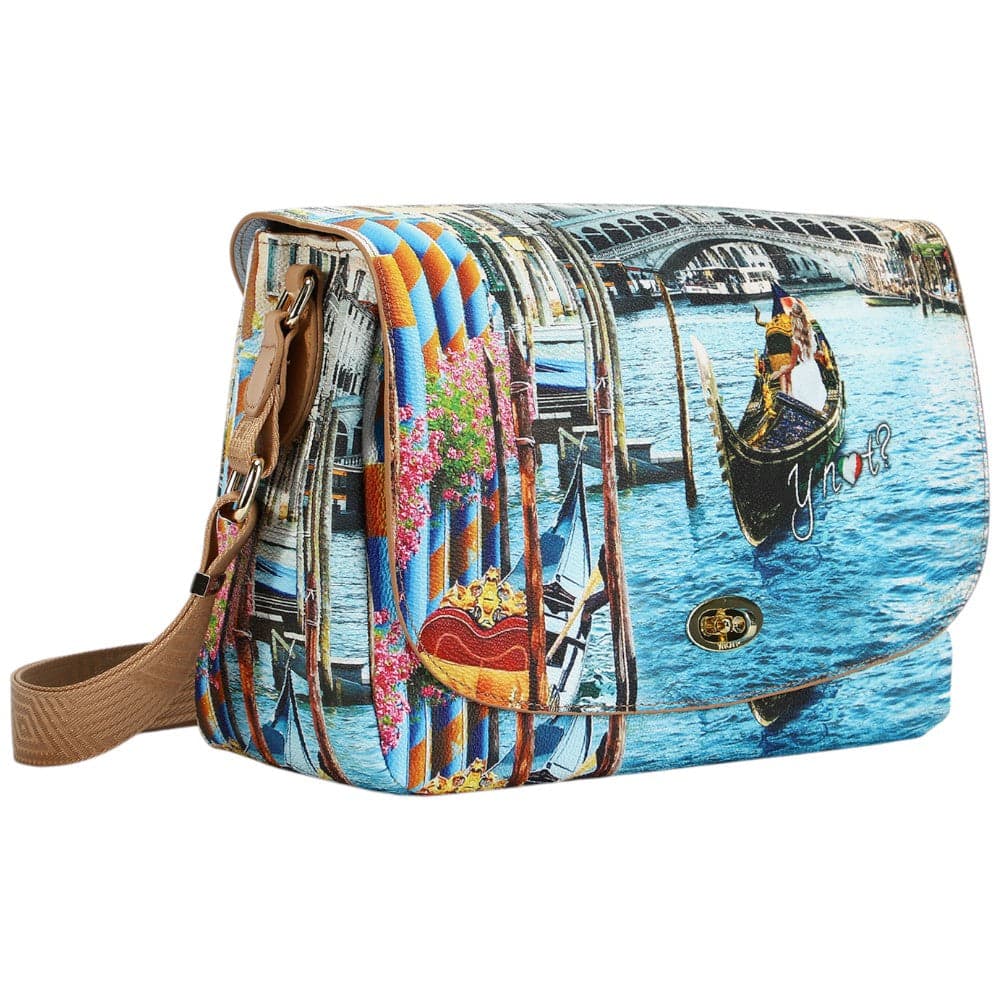 YNot borsa a tracolla flap bag stampa Dream in Venice YES631S5 Borse YNot