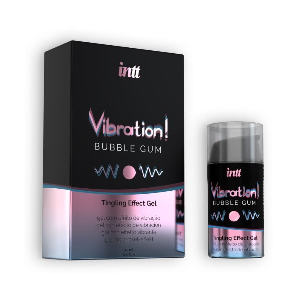 Intt Gel con Effetto Vibrante al Aroma di Bubble Gum