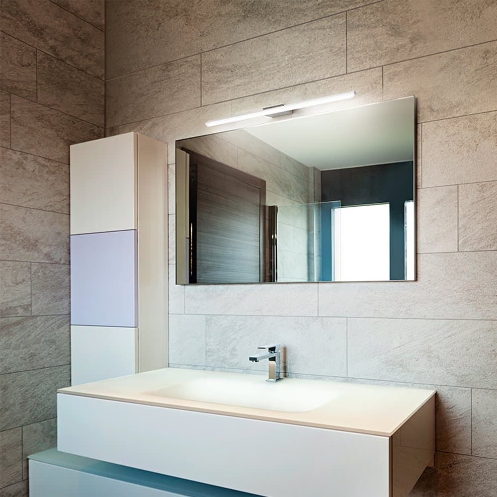 Applique Moderna Metallo Bold Cromo Lucido Led Luce Naturale Grande in Applique LuceArt - Montecorvino Pugliano, commercioVirtuoso.it