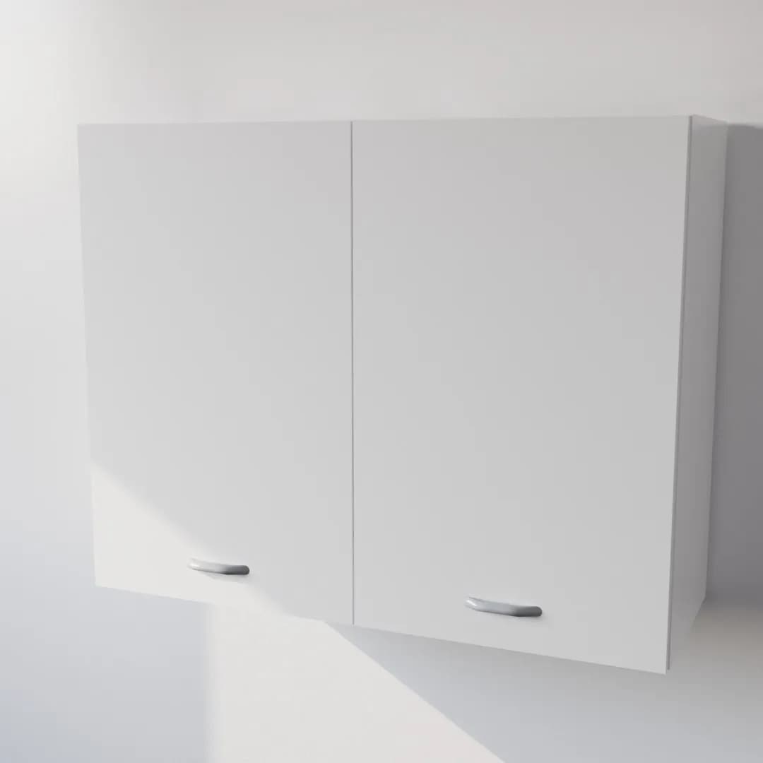 Pensile Scolapiatti Cucina con Ante in Legno Nobilitato Bianco Altezza 72 cm in prodotto Calandrelli - Napoli, commercioVirtuoso.it