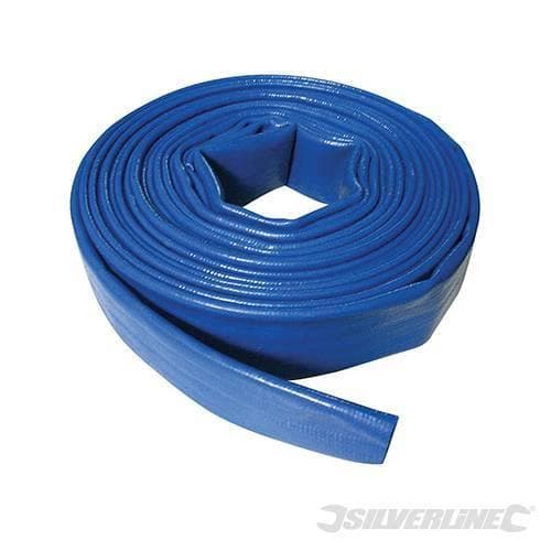 Tubi di Scarico in pvc flessibili piatti per piscine laghi fossi 10m Silverline - 6