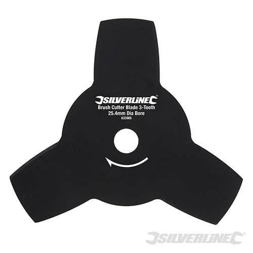 Lama in acciaio per decespugliatori a 3 denti 25.4 mm Silverline
