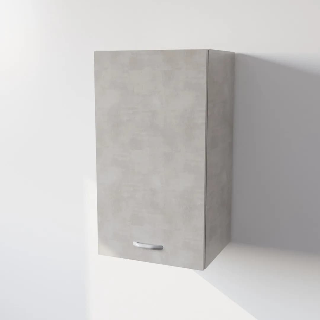 Pensile Scolapiatti Cucina con Ante in Legno Nobilitato Cemento Altezza 72 cm in prodotto Calandrelli - Napoli, commercioVirtuoso.it