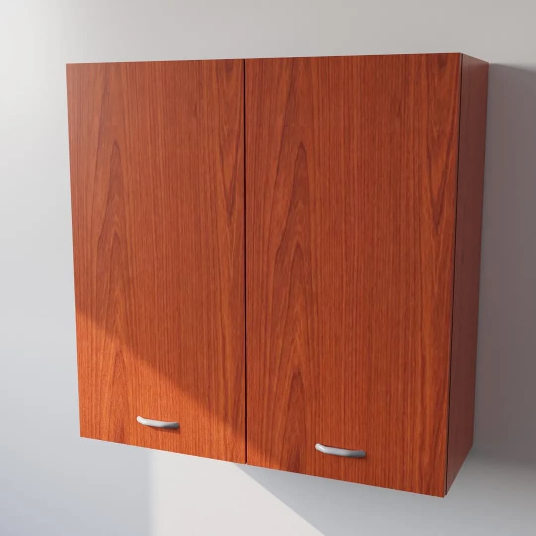 Pensile Scolapiatti Cucina con Ante in Legno Nobilitato Ciliegio Altezza 90 cm in prodotto Calandrelli - Napoli, commercioVirtuoso.it