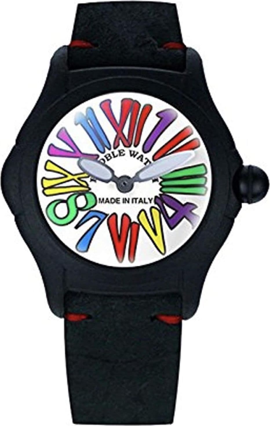 BOOBLE - orologio BIANCO NUMERI COLORATI