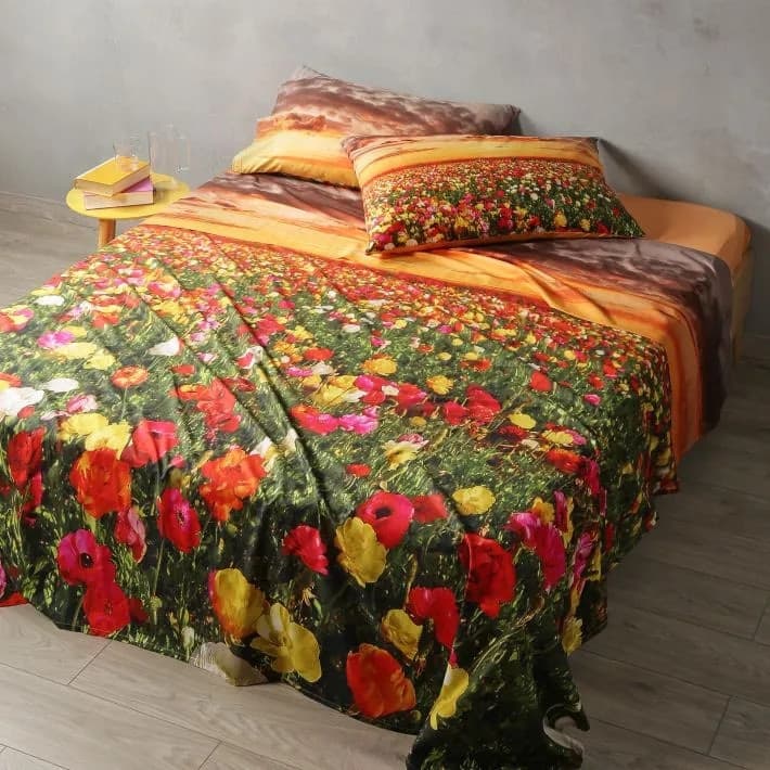 lenzuola fantasia copriletto Flowering Fields ! Caleffi in Cotone matrimoniale in Set di lenzuola e federe Anastasi - Marsala, commercioVirtuoso.it