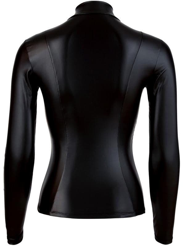 Top manica lunga con zip Nero Elasticizzato in Accessori Mettimelo.it - Casoria, commercioVirtuoso.it