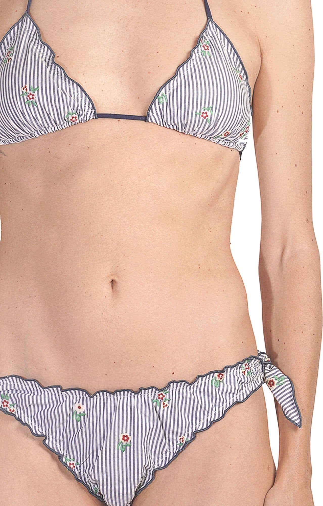 MC2 SAINT BARTH MC2 Saint Barth - Bikini - 451552 - Blu/Bianco da donna in Reggiseni Drestige - Casamassima, commercioVirtuoso.it