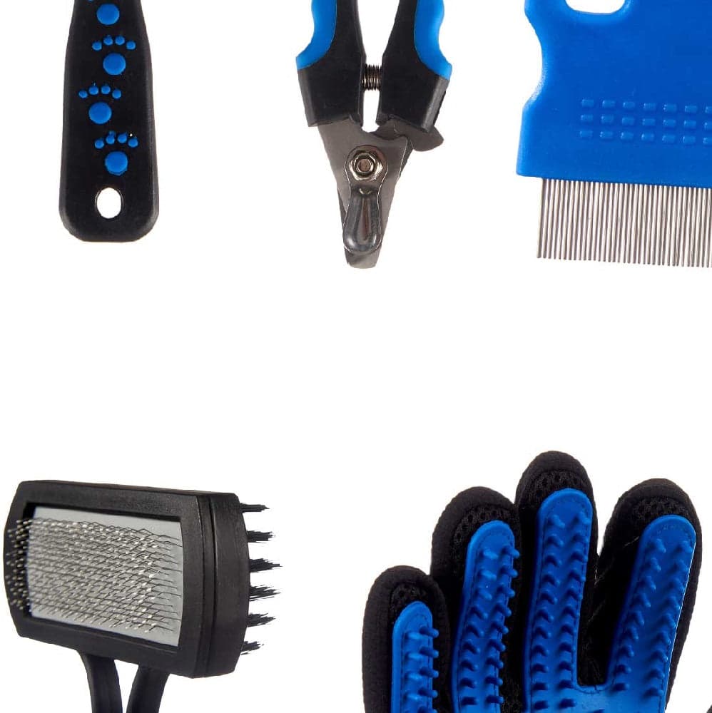 Set da Bagno per Animali 6pz in Borsetta da viaggio Toilettatura Cane Gatto in Ciotole da viaggio Danyx - Casoria, commercioVirtuoso.it