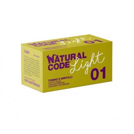 Natural Code Light Scatoletta 01 Tonno e Mirtilli per Gatti Adulti 4X70gr in Secco 101 Market - Poggibonsi, commercioVirtuoso.it