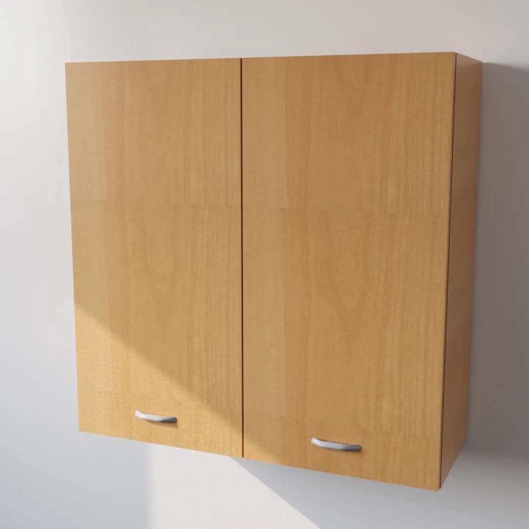 Pensile Scolapiatti Cucina con Ante in Legno Nobilitato Faggio Altezza 90 cm in prodotto Calandrelli - Napoli, commercioVirtuoso.it