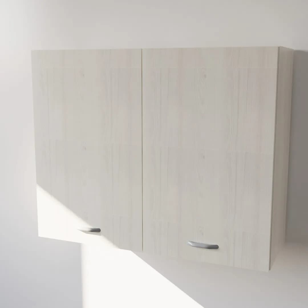 Pensile Scolapiatti Cucina con Ante in Legno Nobilitato Larice Bianco Altezza 72 cm in prodotto Calandrelli - Napoli, commercioVirtuoso.it