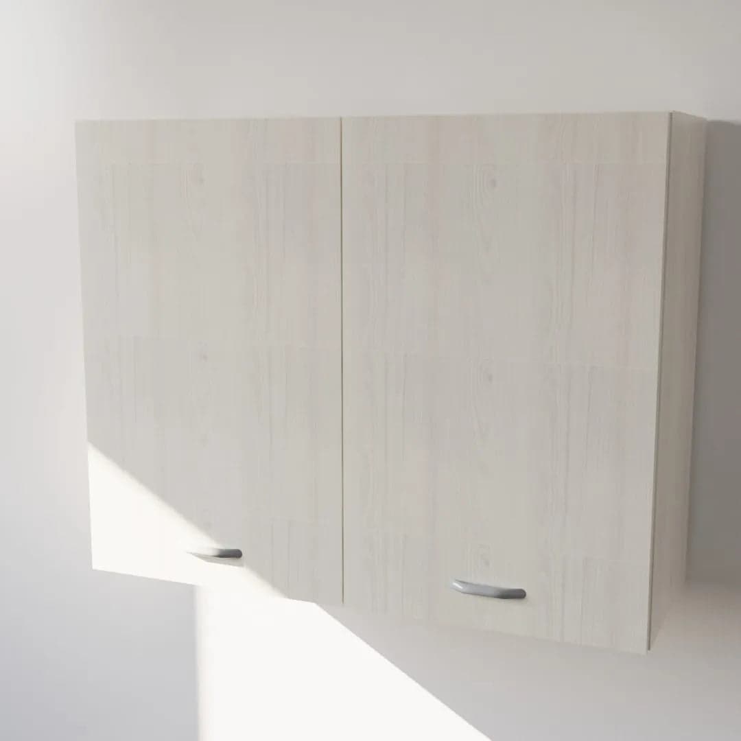 Pensile Scolapiatti Cucina con Ante in Legno Nobilitato Larice Bianco Altezza 72 cm in prodotto Calandrelli - Napoli, commercioVirtuoso.it
