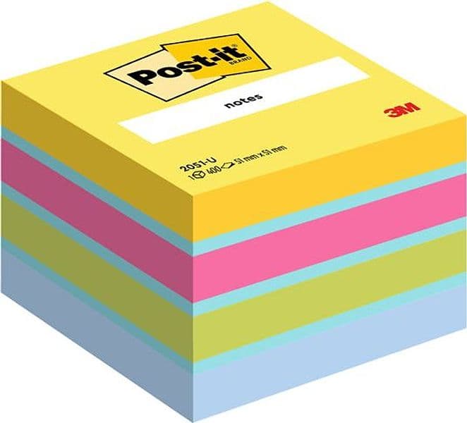 BLOCCO MINICUBO 400foglietti Post-itÂ® 51x51mm 2051-U ULTRA