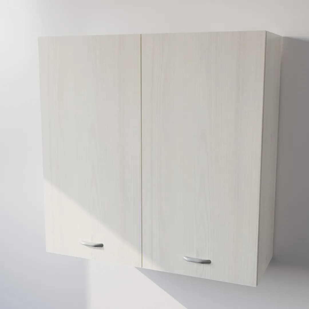 Pensile Scolapiatti Cucina con Ante in Legno Nobilitato Larice Bianco Altezza 90 cm in prodotto Calandrelli - Napoli, commercioVirtuoso.it