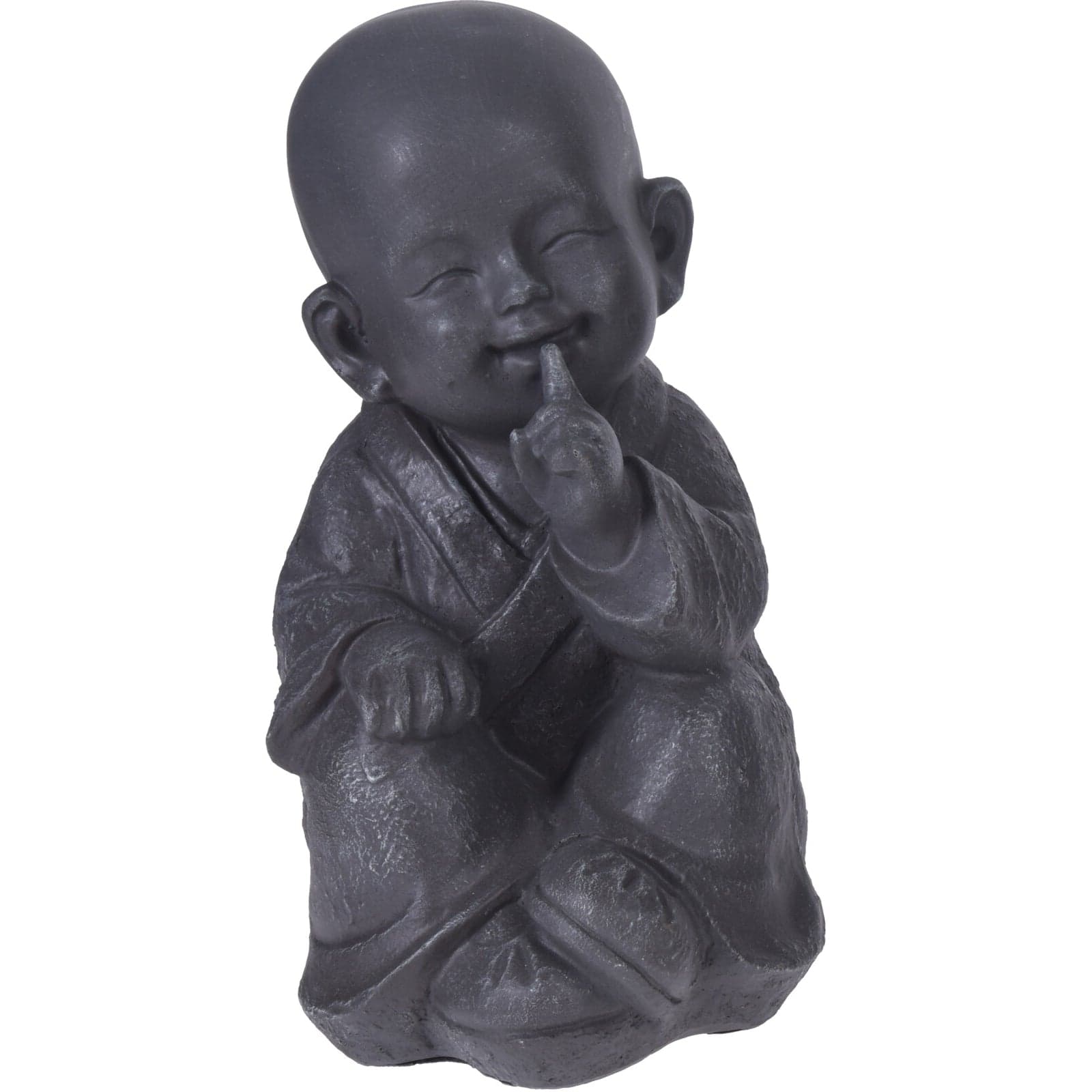 Statua decorativa in resina monaco Shaolin per veranda e giardino h 27 cm - 6