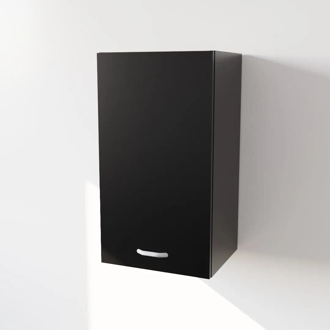 Pensile Scolapiatti Cucina con Ante in Legno Nobilitato Nero Altezza 72 cm in prodotto Calandrelli - Napoli, commercioVirtuoso.it