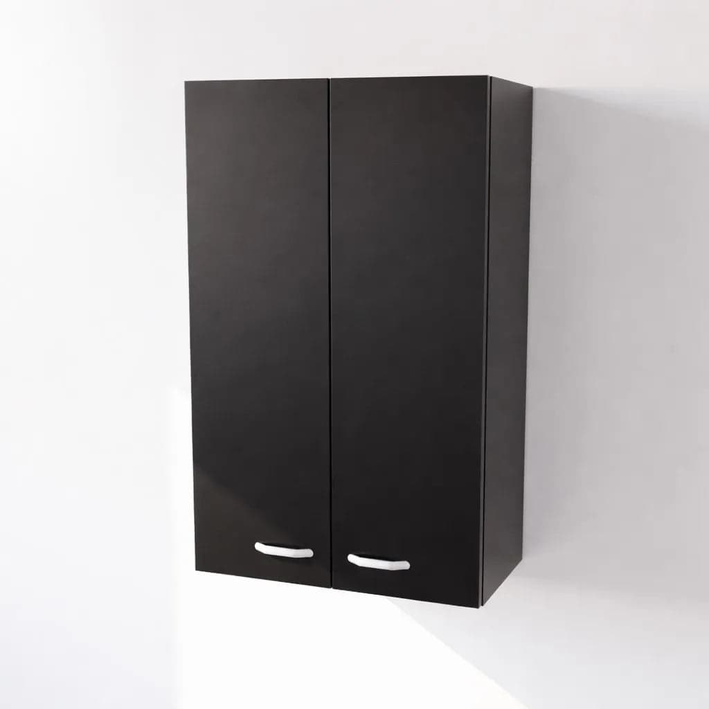 Pensile Scolapiatti Cucina con Ante in Legno Nobilitato Nero Altezza 90 cm in prodotto Calandrelli - Napoli, commercioVirtuoso.it