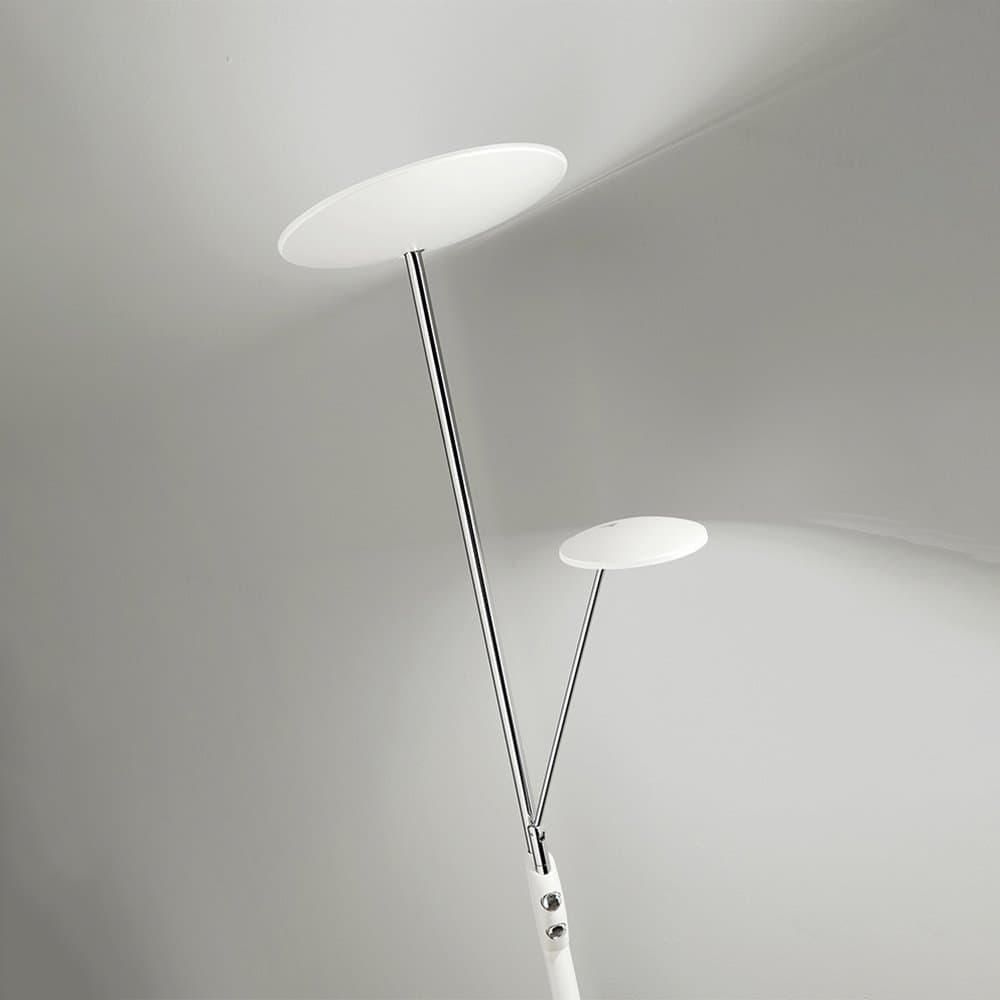 Piantana In Metallo Moderna Miranda Bianco Led in Lampade da terra LuceArt - Montecorvino Pugliano, commercioVirtuoso.it