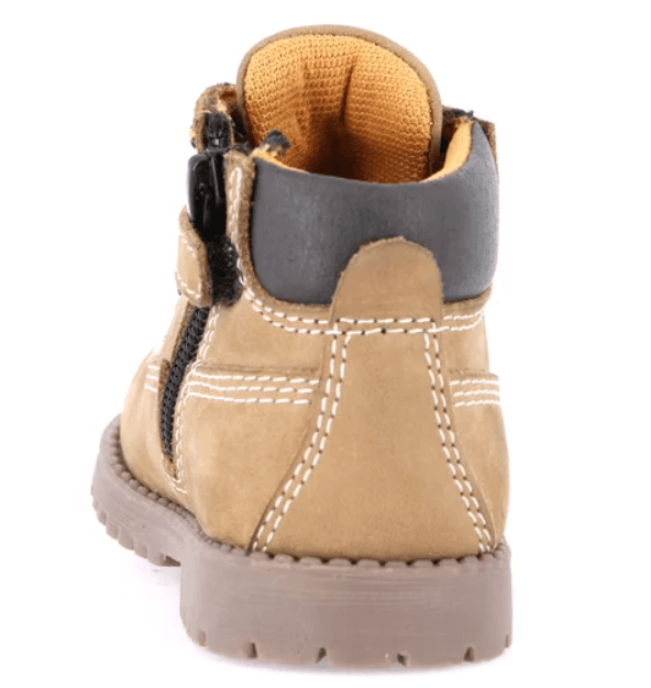 Scarponcino bimbo con lacci e zip dal 21 al 28 Ocra Grunland Junior in Stivali UP Calzature Balduina - Roma, commercioVirtuoso.it