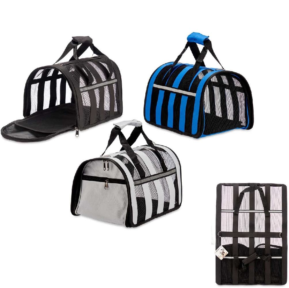Trasportino Animali Idrorepellente Traspirante Maniglia Tracolla 29x49 H28 cm Nero in Borse Danyx - Casoria, commercioVirtuoso.it