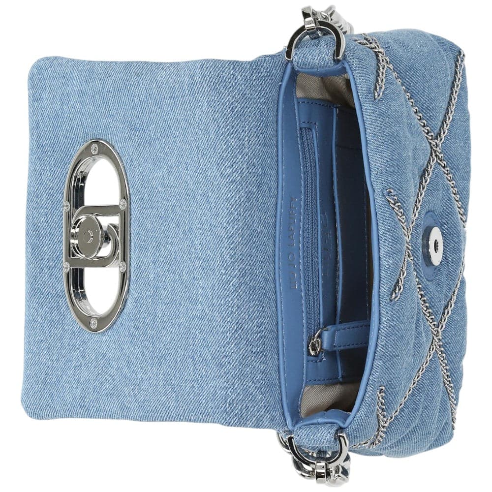 Liu Jo borsa a tracolla piccola crossbody light denim LaPuffy AA5269T9779 Borse Liu Jo