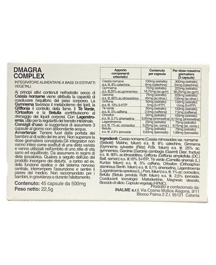 Dmagra complex 45 caps. con Garcinia, Cassia, Tè verde, Betulla, Griffonia favoriscono la perdita del peso corporeo in Garcinia cambogia AlBio Sicily - Misilmeri, commercioVirtuoso.it