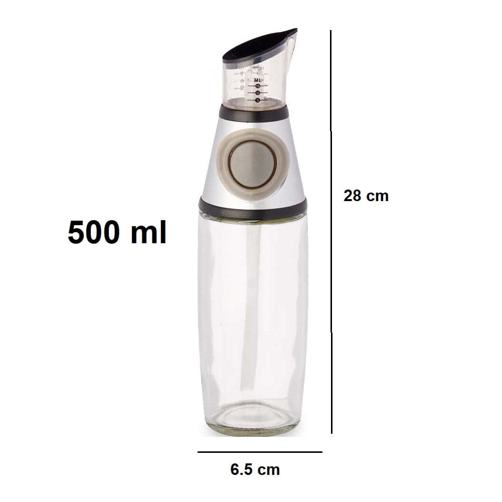 Oliera da Tavola con Regolazione Dosaggio 500ml Vetro ABS Silicone H28cm in Salvagoccia Danyx - Casoria, commercioVirtuoso.it