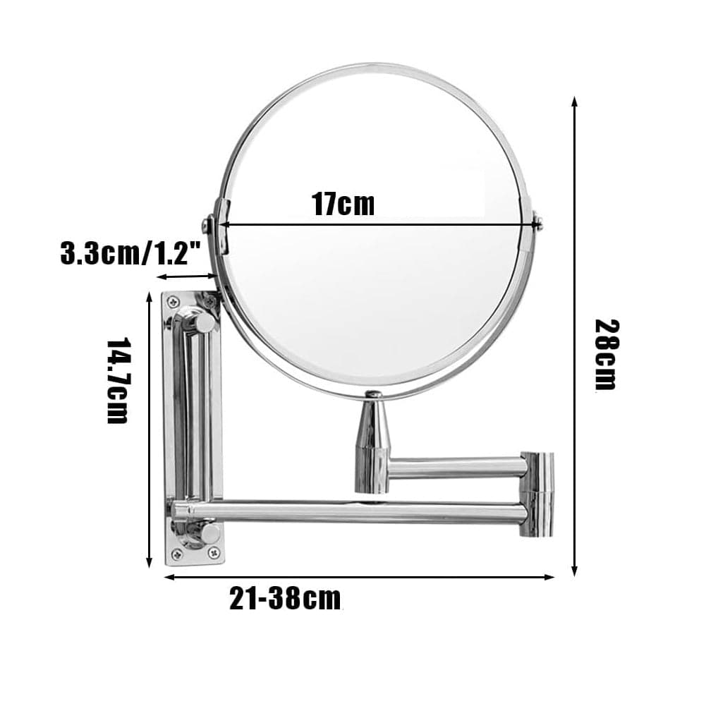 Specchio da Bagno Braccio Allungabile Salvaspazio Specchio 17cm Bifacciale Trucco in Specchi da tavolo Danyx - Casoria, commercioVirtuoso.it