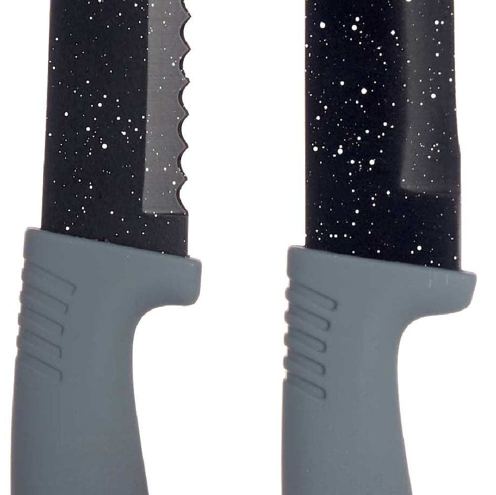 Confezione 6pz Coltelli Doppia Lama Manico Soft Ergonomici Acciaio Pietra in Set di coltelli da cucina Danyx - Casoria, commercioVirtuoso.it