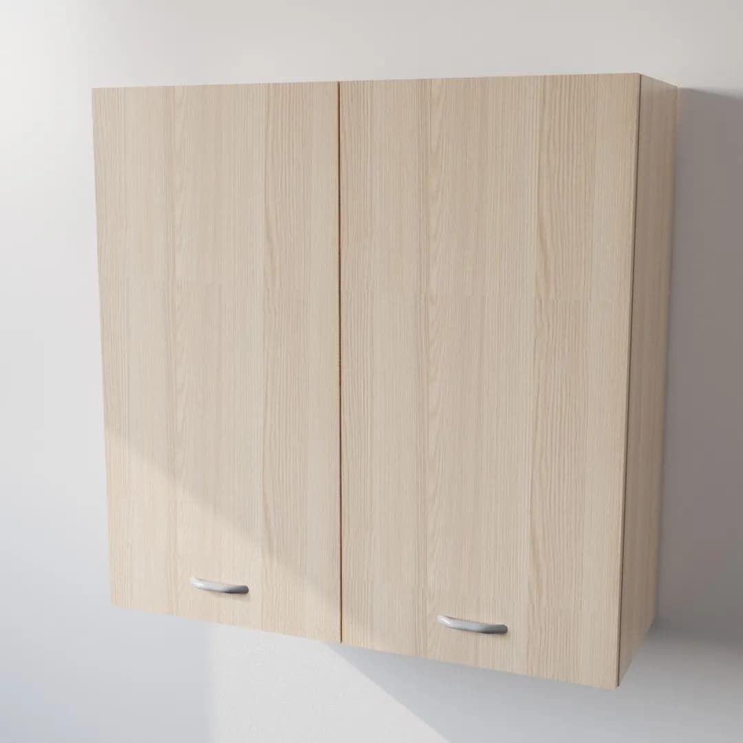 Pensile Scolapiatti Cucina con Ante in Legno Nobilitato Rovere Altezza 90 cm in prodotto Calandrelli - Napoli, commercioVirtuoso.it
