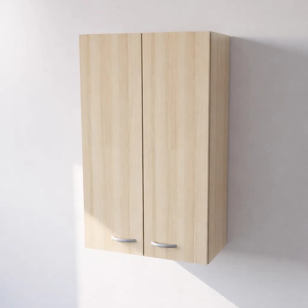 Pensile Scolapiatti Cucina con Ante in Legno Nobilitato Rovere Altezza 90 cm in prodotto Calandrelli - Napoli, commercioVirtuoso.it