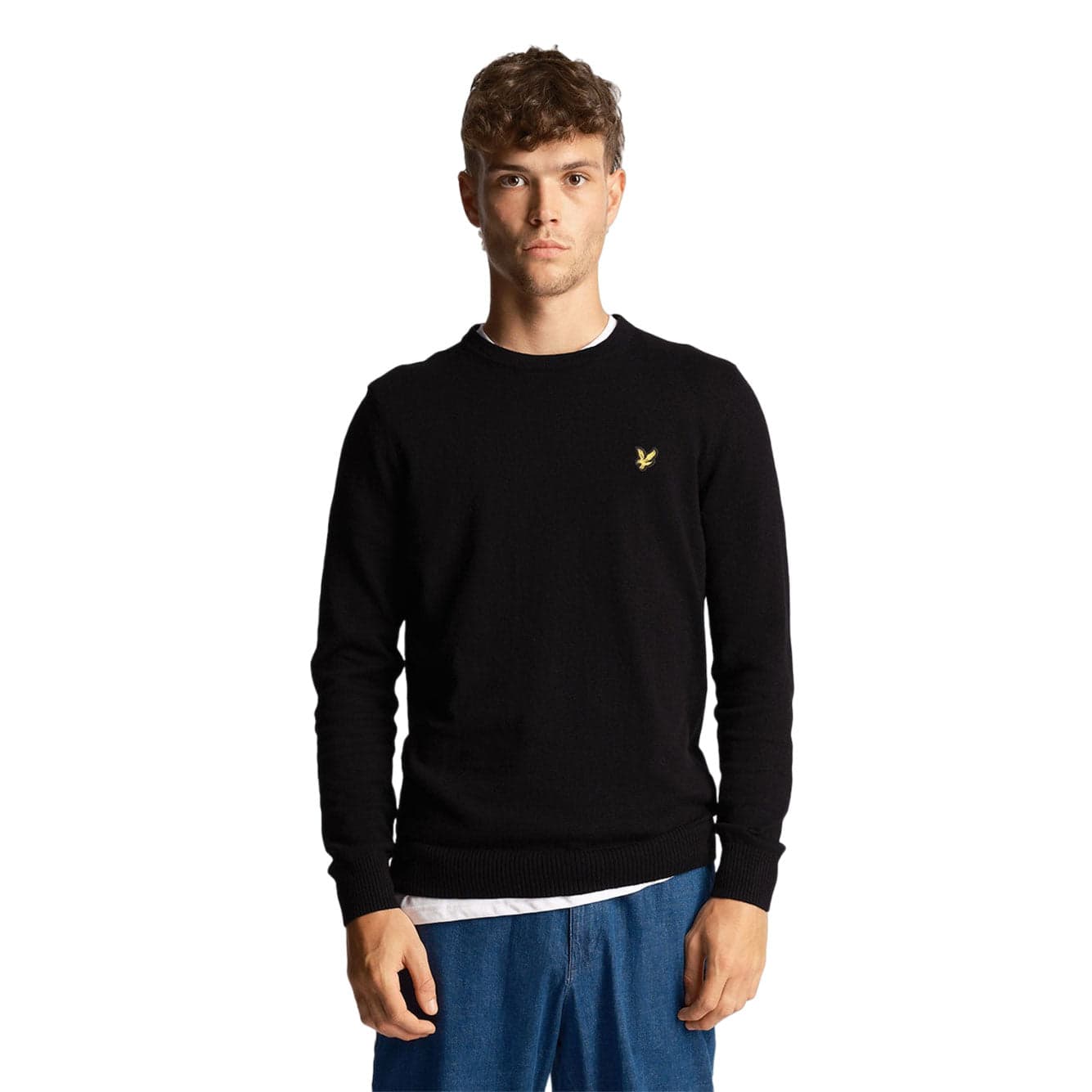 LYLE &amp; SCOTT Maglia Lyle &amp; Scott Crew Neck Cotton Merino Jumper da uomo in Maglioni Drestige - Casamassima, commercioVirtuoso.it