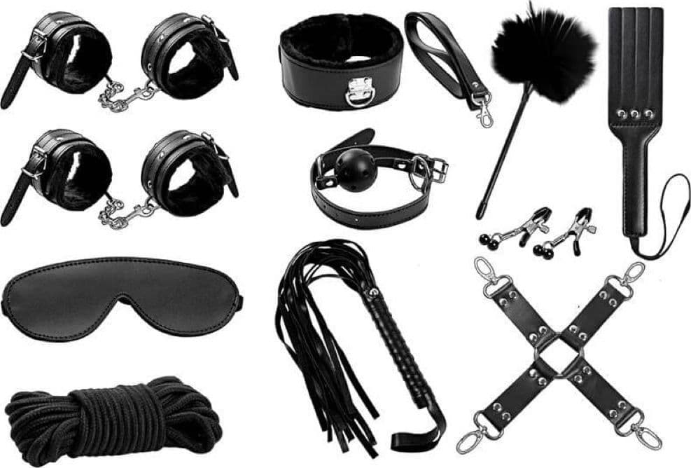 Kit Bondage BDSM Set da 11 Colore Nero in Cinghie per valigie Sexy Tentazioni - Siracusa, commercioVirtuoso.it