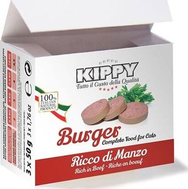Kippy Burger gusto Manzo per Gatti Adulti 3X50gr