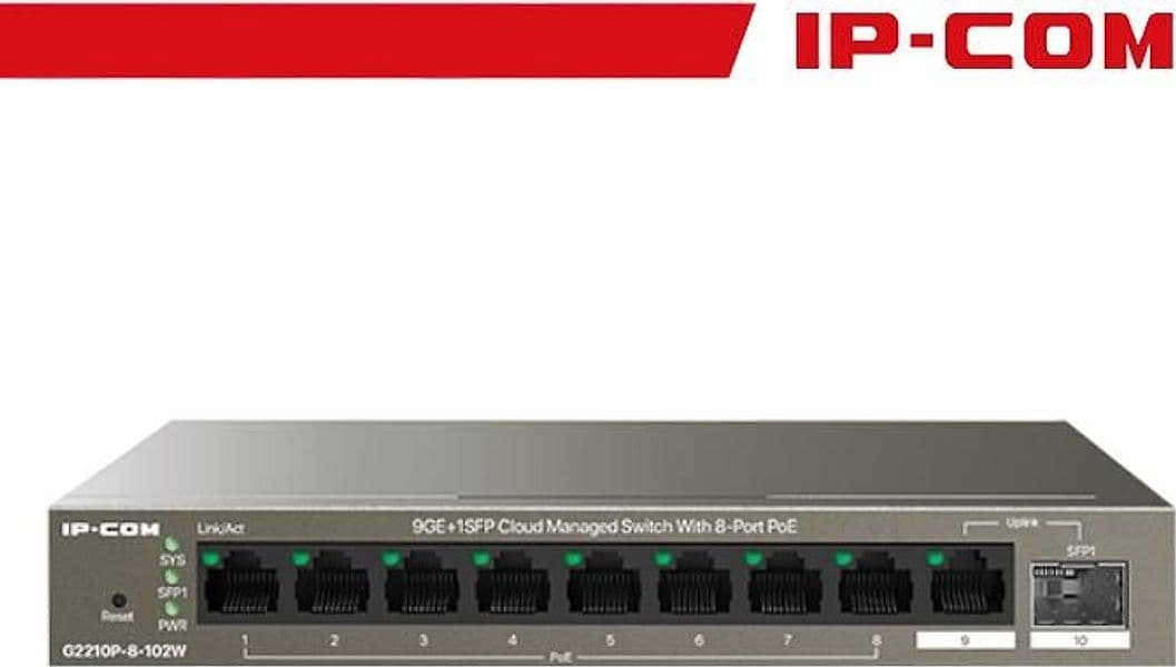 Switch IP-COM G3210P 8 porte PoE Gigabit - 2