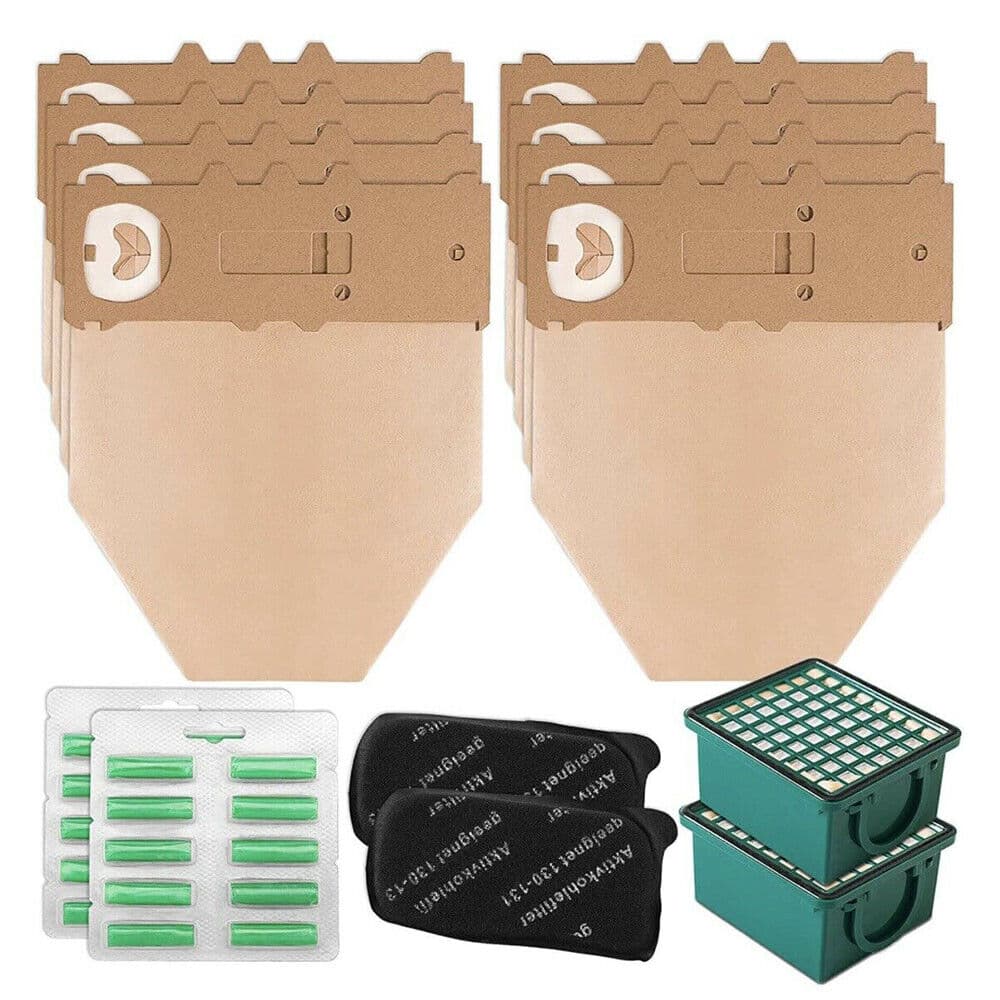 FOLLETTO VK130 VK131 KIT : 12 SACCHETTI 20 PROFUMINI 2 HEPA 2 FILTRI CARBONE in prodotto EuroStore07 - Alatri, commercioVirtuoso.it