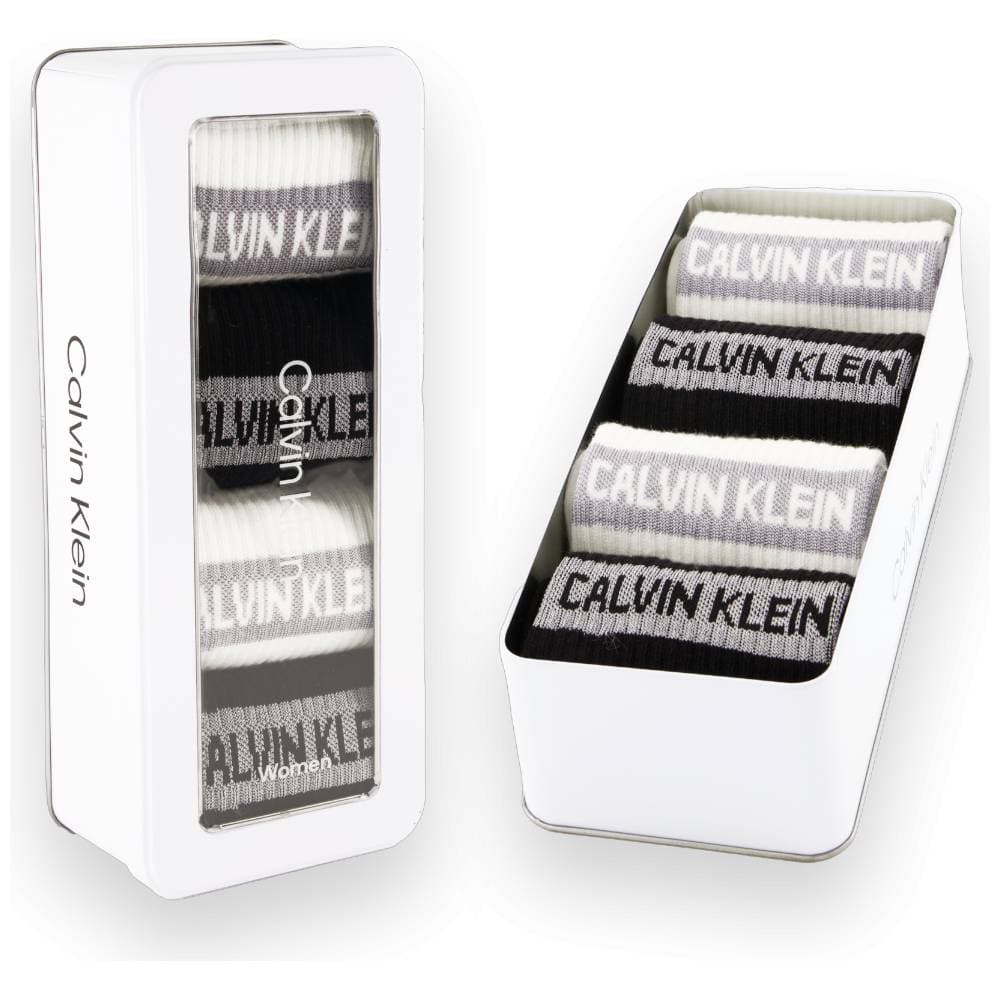 Calvin Klein donna pack 4 calze bianco nero 701235385001801 in Calze sportive Prodotti di Classe - Nocera Superiore, commercioVirtuoso.it