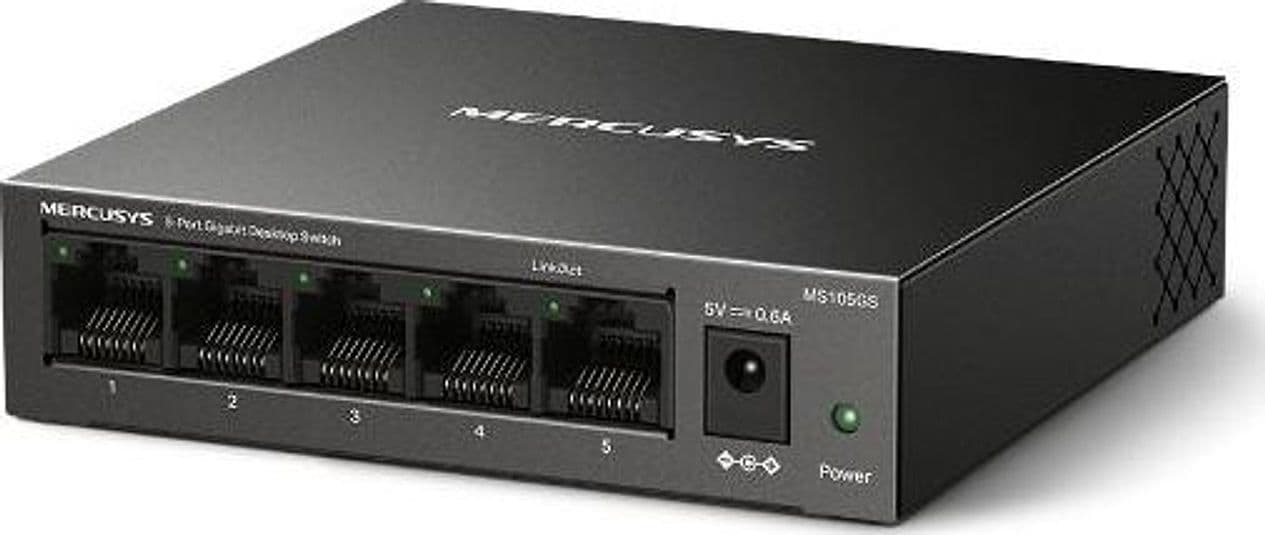 Switch 5-Porte Metallo 10/100/1000Mbps - Mercusys MS105GS - 2
