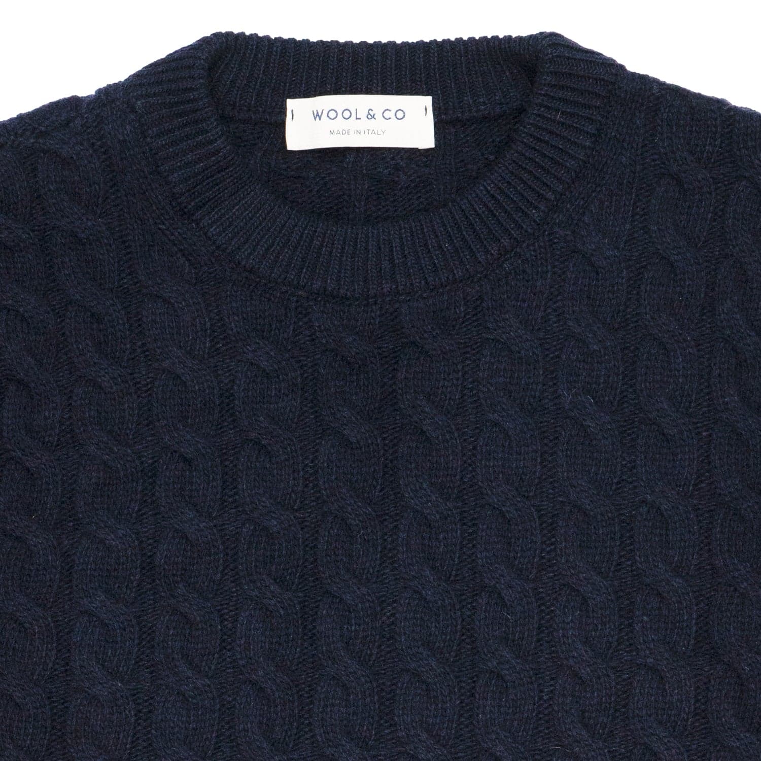 WOOL &amp; CO Maglia Uomo Wool &amp; Co Girocollo Trecce da uomo in Autocategorizzazione Drestige - Casamassima, commercioVirtuoso.it