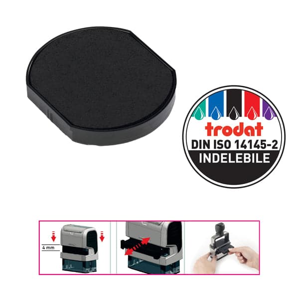 BLISTER 2 TAMPONCINO 6/46040 NERO TRODAT