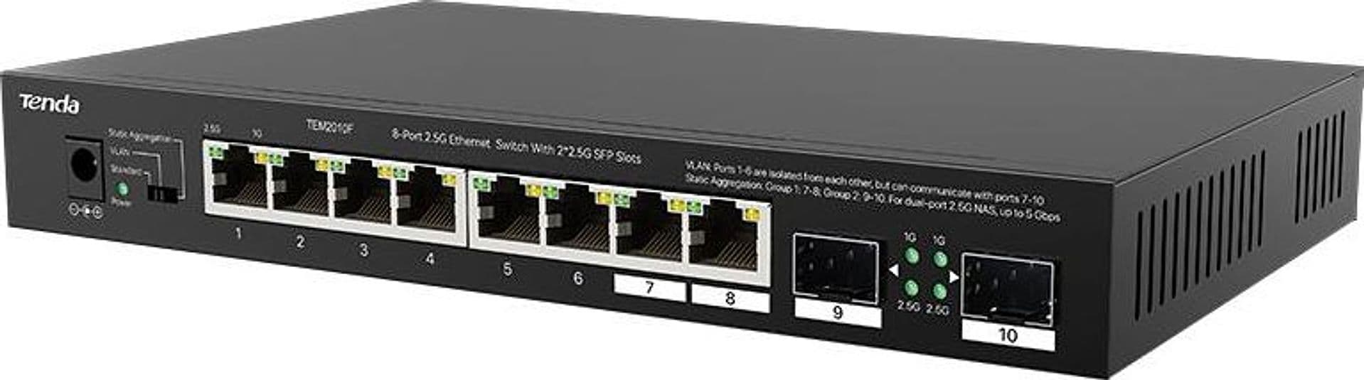 Switch Ethernet 2.5G 8 porte + 2 SFP - TEM2010F